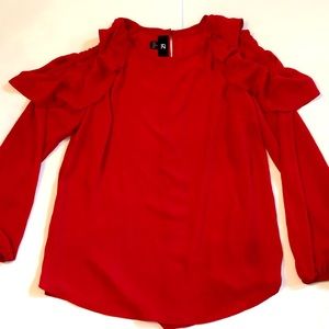 EUC Women’s IZ Byer Red Blouse/Top